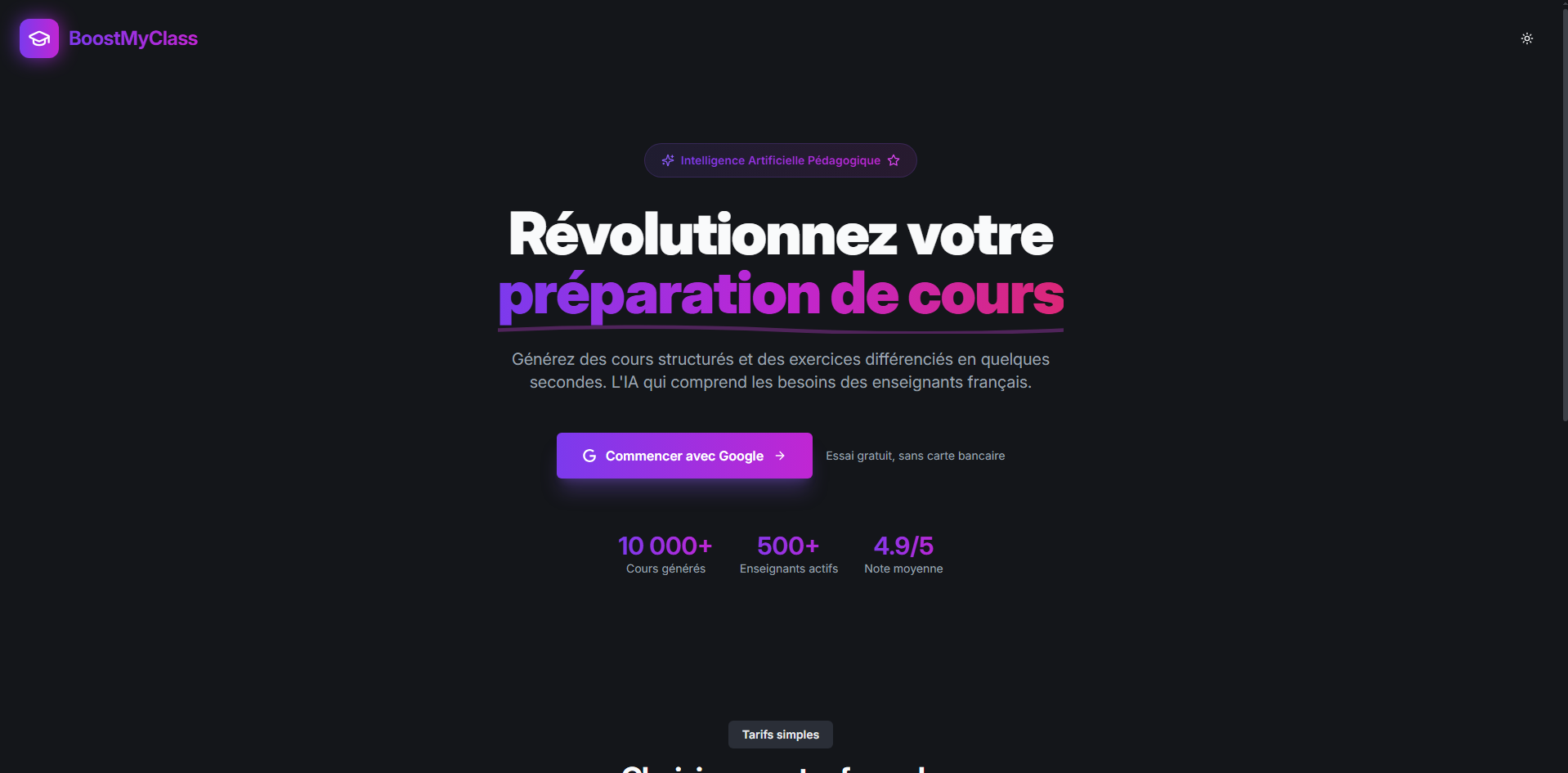 BoostMyClass